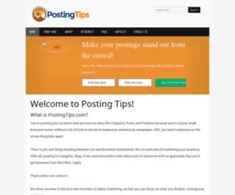 Postingtips.com(Selling online) Screenshot