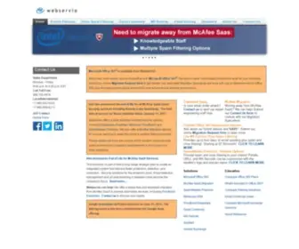 Postini-Solutions.com(Webservio Inc) Screenshot