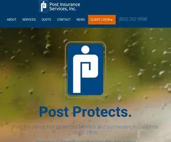 Postinsurance.com(Post Insurance) Screenshot