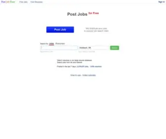 Postjobfree.com(Post Jobs for Free) Screenshot