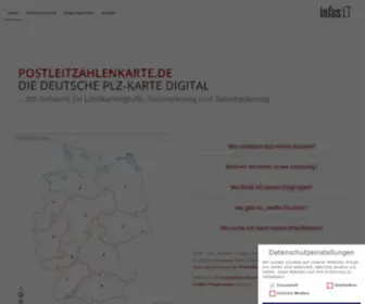 Postleitzahlenkarte.de(Die deutsche PLZ) Screenshot