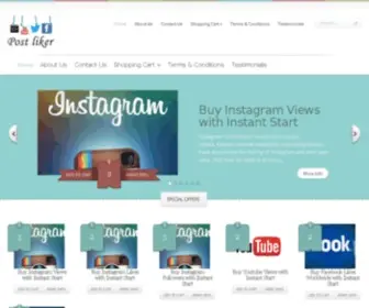 Postliker.com(Buy Facebook likes) Screenshot