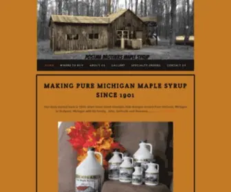 Postmabrosmaple.com(Postma Bros Maple Syrup) Screenshot