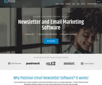Postmannewsletter.com(Email Newsletter Software Tool) Screenshot