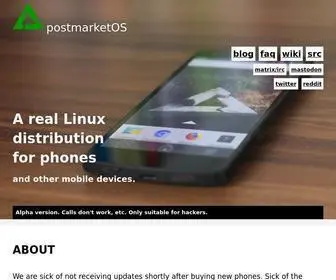 Postmarketos.org(PostmarketOS // real Linux distribution for phones) Screenshot