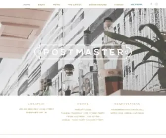 Postmastercary.com(Postmaster Restaurant & Bar) Screenshot