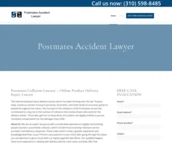 Postmatesaccidentlawyer.com(Postmates Accident Lawyers Los Angeles) Screenshot