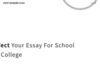 Postmodernclog.com(Online Essay Writing Help Blog) Screenshot
