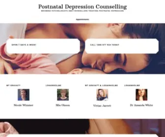 Postnataldepressionpsychologist.com(Postnatal Depression Counselling by Brisbane Psychologists and Counsellors) Screenshot