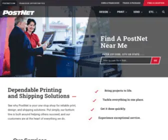 Postnet.com(Printing, Shipping, and Design Services) Screenshot