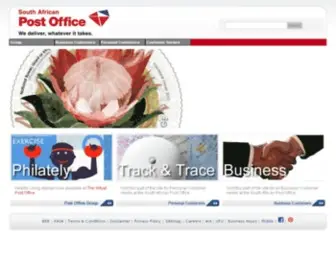Postoffice.co.za(South African Post Office) Screenshot