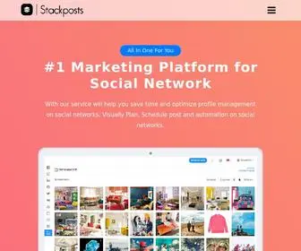 Postoms.xyz(Social Marketing Tool) Screenshot