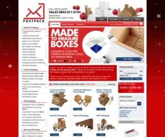 Postpack.co.uk(Packaging Supplies UK) Screenshot