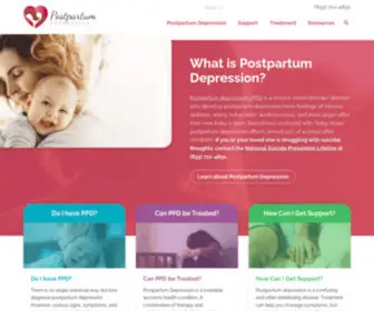 Postpartumdepression.org(Helping Mothers with Postpartum Depression) Screenshot