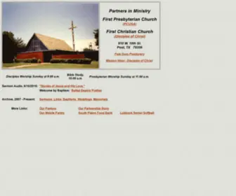 Postpresby.org(First Presbyterian Church Post Texas) Screenshot