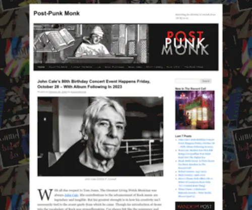 Postpunkmonk.com(Post-Punk Monk) Screenshot