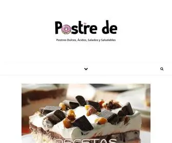 Postrede.com(RECETAS DE POSTRES) Screenshot