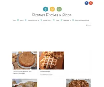 Postresfacilesyricos.com(Postres) Screenshot