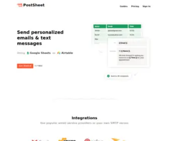 Postsheet.com(PostSheet) Screenshot
