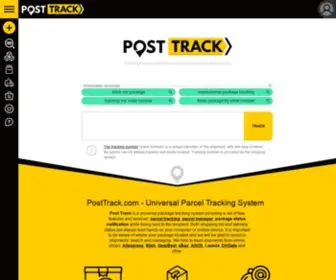 Posttrack.com(Helps to track parcel by tracking number) Screenshot