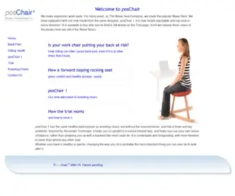 Posture-Chair.co.uk(PosChair1's ergonomic posture helps backpain more than many chairs) Screenshot