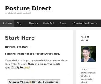Posturedirect.com(This website) Screenshot