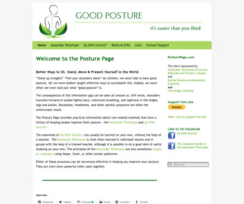 Posturepage.com(The Posture Page) Screenshot