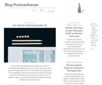 Postwachstum.de(Pfade in die Postwachstumsgesellschaft) Screenshot