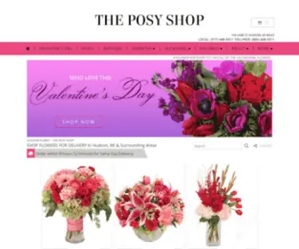 Posyshophudsonmi.com(Hudson Florist) Screenshot