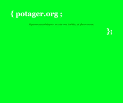 Potager.org(potager) Screenshot