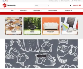 Potahove-Latky.eu(Látky a čalounický materiál) Screenshot