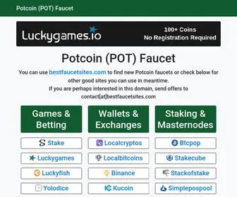 Potcoin-Faucet.com Screenshot