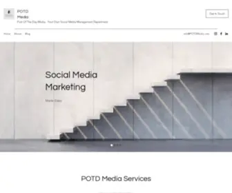 Potdmedia.com(POTD Media Social media marketing agency) Screenshot