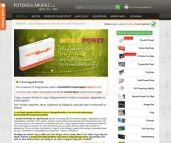 Potenciaaruhaz.com(Nézzen) Screenshot