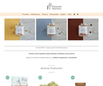 Potentialnutrition.com(Tienda de proteínas española) Screenshot