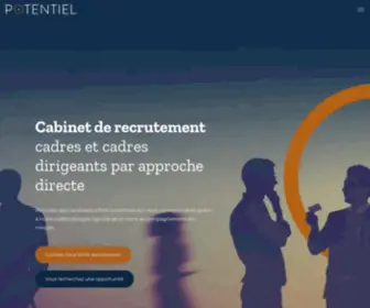 Potentiel-Conseil.fr(Cabinet de recrutement Cadre et Dirigeants Lyon & Paris) Screenshot