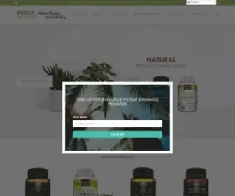 Potentorganics.com(Create an Ecommerce Website and Sell Online) Screenshot