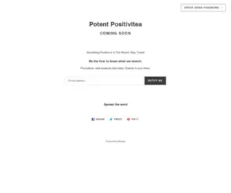 Potentpositivitea.com(Potent Positivitea) Screenshot