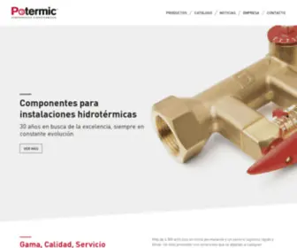 Potermic.com(Componentes para instalaciones hidrotérmicas) Screenshot