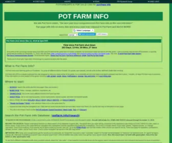 Potfarm.info(Pot Farm Info) Screenshot