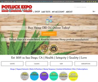 Potluckexpo.com(Buy CBD Oil Online) Screenshot