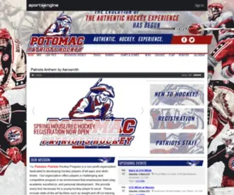 PotomacPatriots.net(Potomac Patriots Junior Hockey) Screenshot