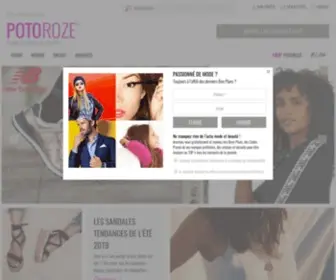 Potoroze.com(Magazine féminin en ligne de mode) Screenshot