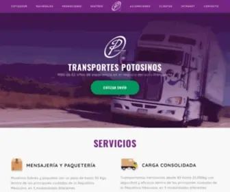 Potosinos.com.mx(Transportes Potosinos) Screenshot