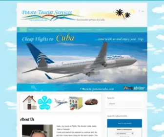 Pototocuba.com(Pototo Tourist Services) Screenshot