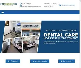 Potrancosmiles.com(General & Cosmetic Dentistry San Antonio) Screenshot