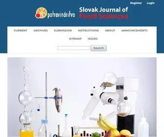 Potravinarstvo.com(Potravinarstvo Slovak Journal of Food Sciences) Screenshot