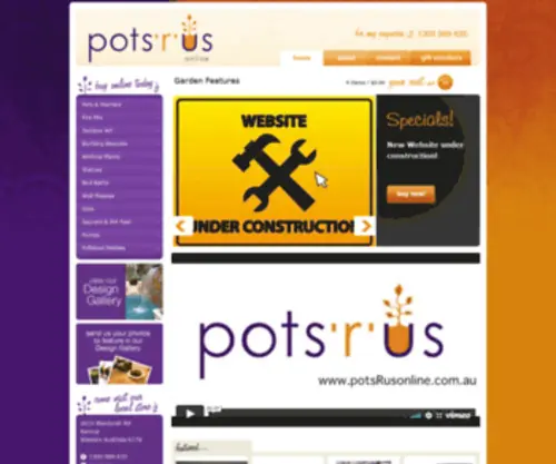 Potsrusonline.com.au(Pots & Planters Australia) Screenshot