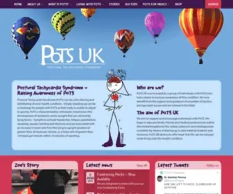 Potsuk.org(Postural Tachycardia Syndrome) Screenshot