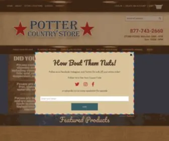 PottercountryStore.com(Potter Country Store) Screenshot